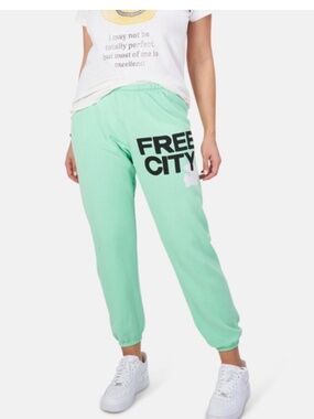 Free City Logo Sweatpants in Greengumm Size XS NWOT